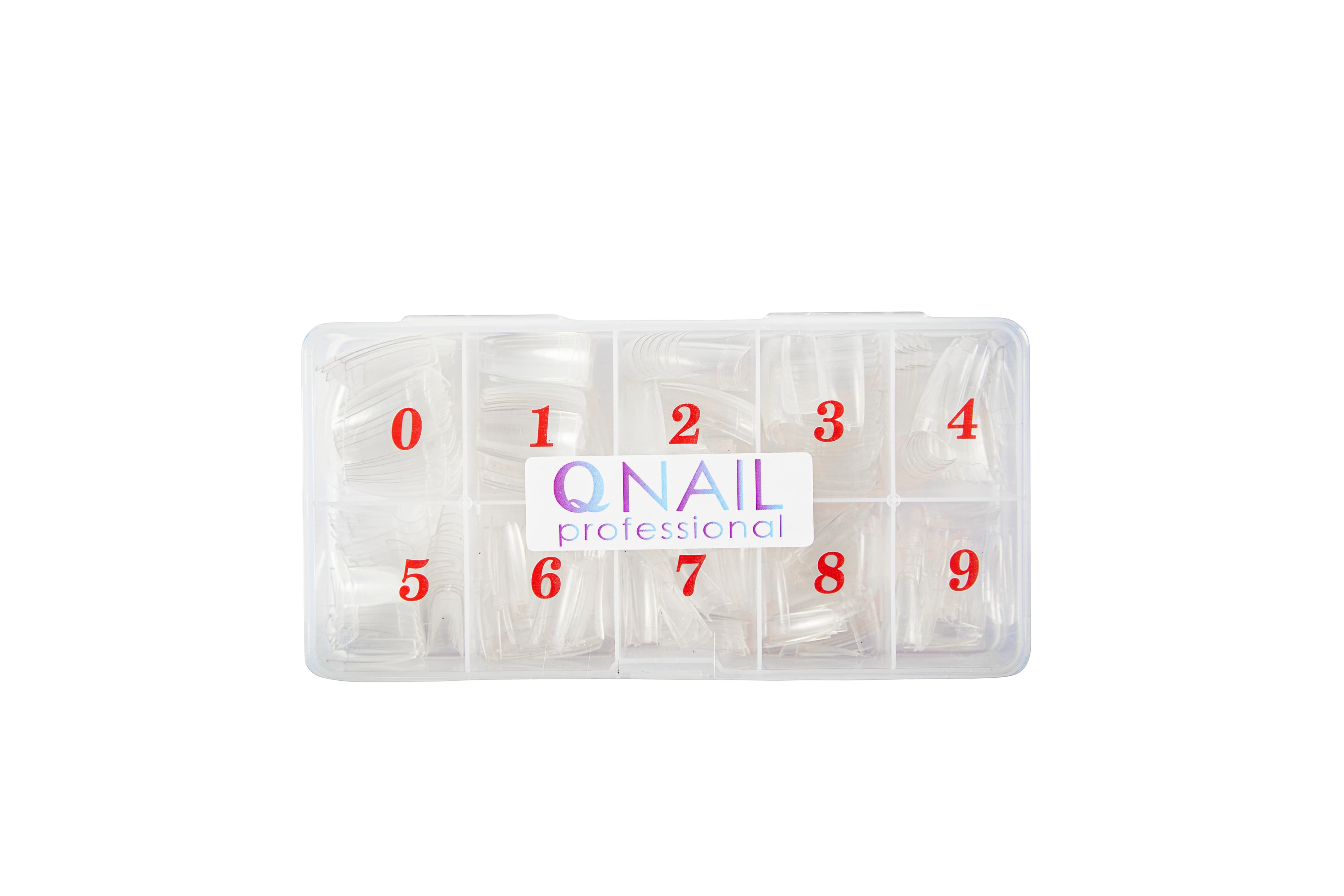 Qnail Professional Tips Yarım Ay Protez Tırnak Şeffaf 500 Lü