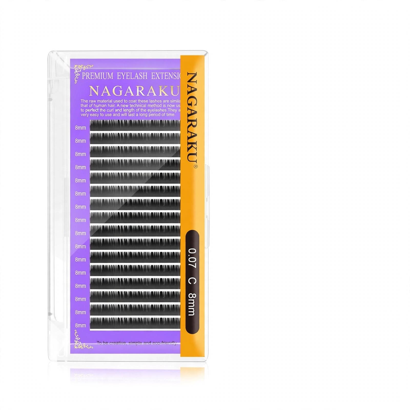 Qnail Professional NAGARAKU Classic Kirpik 0.07C (9mm-10mm- 11mm-12mm-13mm-14mm-... 15mm-Mix)