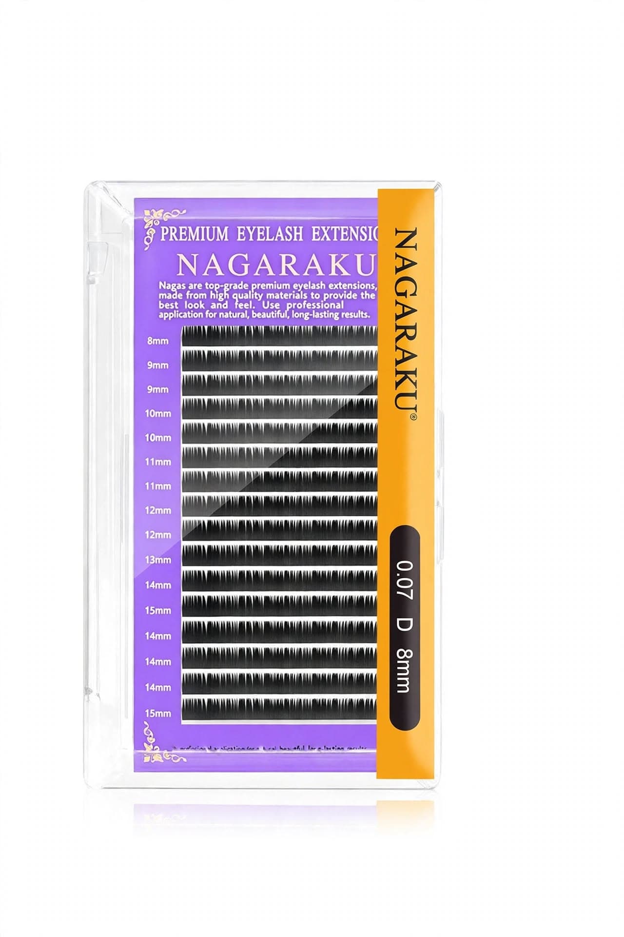 Qnail Professional NAGARAKU Classic Kirpik 0.07D (9mm-10mm- 11mm-12mm-13mm-14mm-... 15mm-Mix)