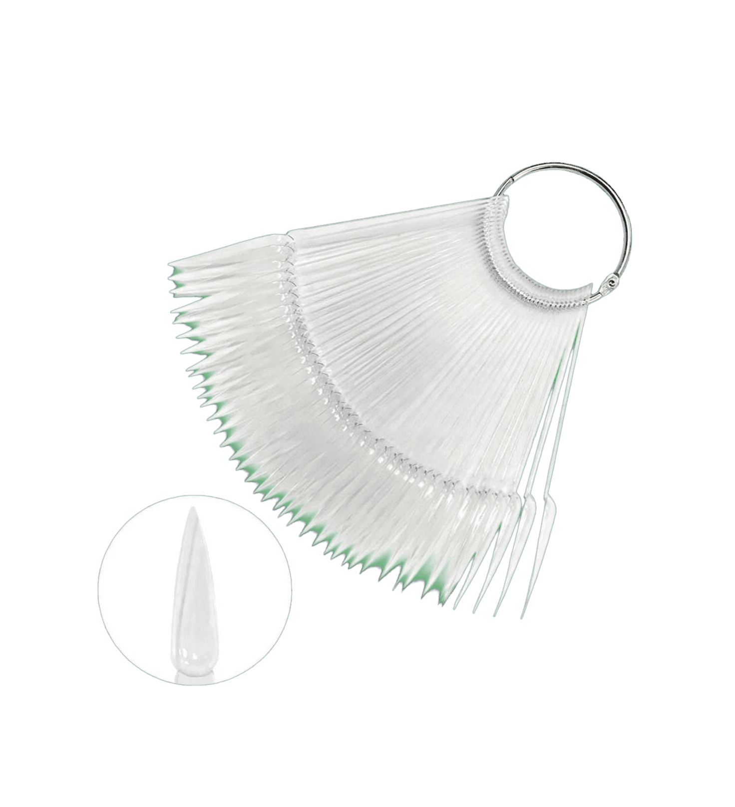 Qnail Professional Şeffaf Kartela Stiletto